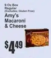 Key Food Amy's Macaroni & Cheese offer