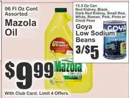 Key Food Mazola Oil offer