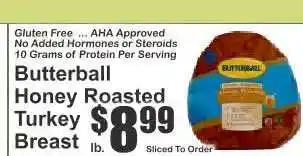Key Food Butterball Honey Roasted Turkey Breast offer