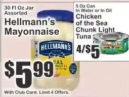 Key Food Hellmann's Mayonnaise offer