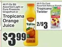 Key Food Tropicana Orange Juice offer