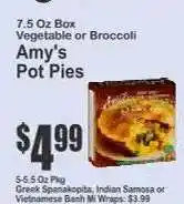 Key Food Amy's Pot Pies offer
