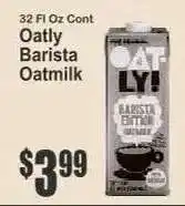 Key Food Oatly Barista Oatmilk offer