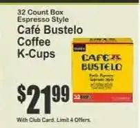 Key Food Café Bustelo Coffee K-Cups offer