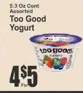 Key Food Too Good Yogurt offer