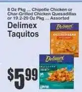 Key Food Delimex Taquitos offer