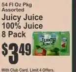 Key Food Juicy Juice 100% Juice 8-Pack offer