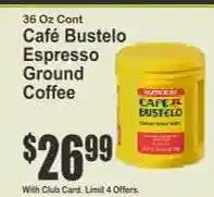 Key Food Café Bustelo Espresso Ground Coffee offer