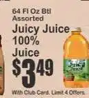 Key Food Juicy Juice 100% Juice offer
