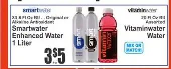Key Food Smartwater Enhanced Water offer