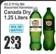 Key Food Canada Dry offer