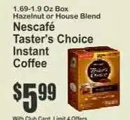 Key Food Nescafé Taster's Choice Instant Coffee offer