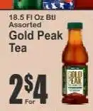 Key Food Gold Peak Tea offer