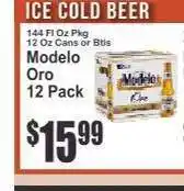Key Food Modelo Oro 12 Pack offer