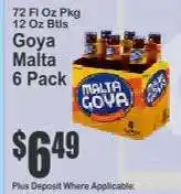 Key Food Goya Malta 6 Pack offer