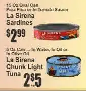 Key Food La Sirena Sardines offer