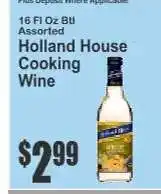 Key Food Holland House Cooking Wine offer