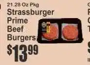 Key Food Strassburger Prime Beef Burgers offer