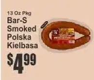 Key Food Bar-S Smoked Polska Kielbasa offer