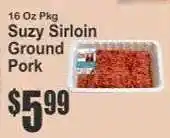 Key Food Suzy Sirloin Ground Pork offer