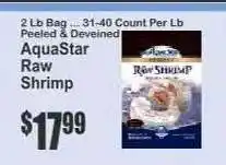 Key Food AquaStar Raw Shrimp offer
