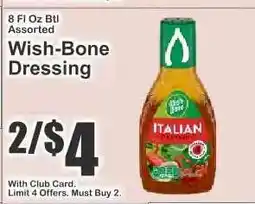 Key Food Wish-Bone Dressing offer