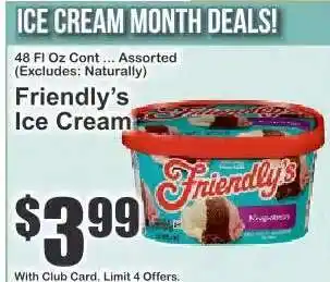 Key Food Friendly's Ice Cream offer