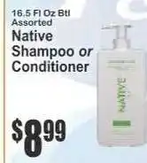 Key Food Native Shampoo or Conditioner offer