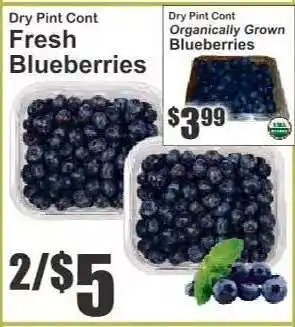 Key Food Fresh Blueberries offer
