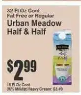 Key Food Urban Meadow Half & Half offer