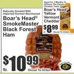 Key Food Boar's Head SmokeMaster Black Forest Ham offer