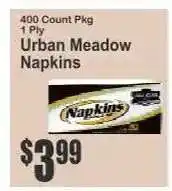 Key Food Urban Meadow Napkins offer