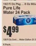 Key Food Pure Life Water 24 Pack offer