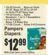 Key Food Pampers Diapers offer