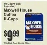 Key Food Maxwell House Coffee K-Cups offer