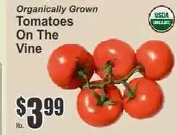 Key Food Organically Grown Tomatoes On The Vine offer
