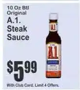 Key Food A. 1. Steak Sauce offer
