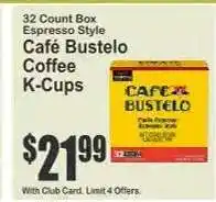 Key Food Café Bustelo Coffee K-Cups offer