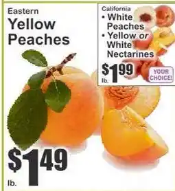 Key Food Eastern Yellow Peaches offer