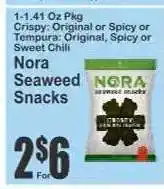 Key Food Nora Seaweed Snacks offer