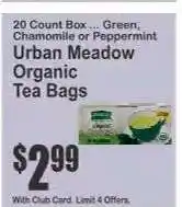 Key Food Urban Meadow Organic Tea Bags offer