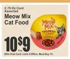 Key Food Meow Mix Cat Food offer