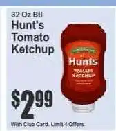 Key Food Hunt's Tomato Ketchup offer