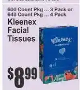 Key Food Kleenex Facial Tissues offer