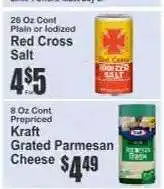 Key Food Kraft Grated Parmesan Cheese offer