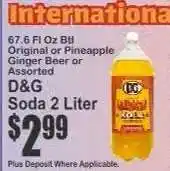 Key Food D&G Soda 2 Liter offer