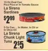 Key Food La Sirena Sardines offer