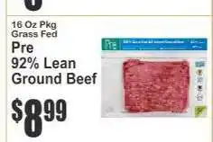 Key Food Pre 92% Lean Ground Beef offer