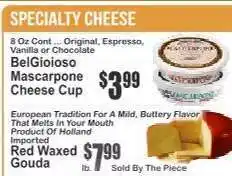 Key Food BelGioioso Mascarpone Cheese Cup offer