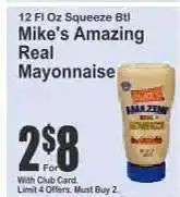 Key Food Mike's Amazing Real Mayonnaise offer